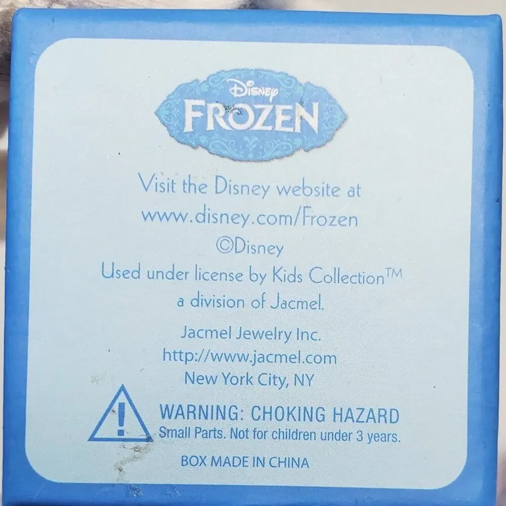 Disney Frozen Olaf Fine Silver Plated Necklace Pendant NIP